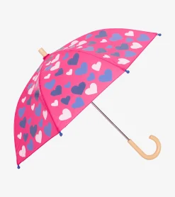 Hot Hatley White Hearts Colour Changing Umbrella
