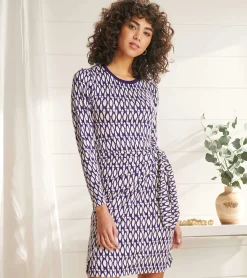 New Hatley Wrap Dress - Geometric Cobblestone